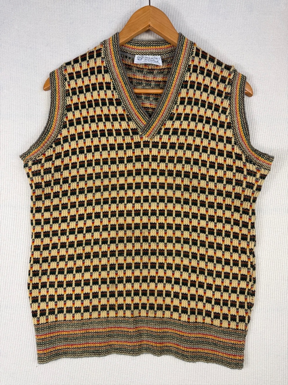 Vintage Heritage Sportswear Knit Sweater Vest Size L Preppy Golfcore Academia
